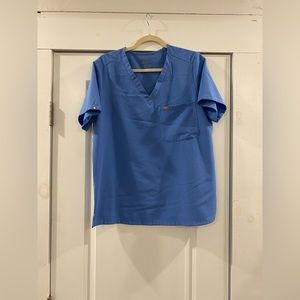 Figs Scrub Set in ceil blue